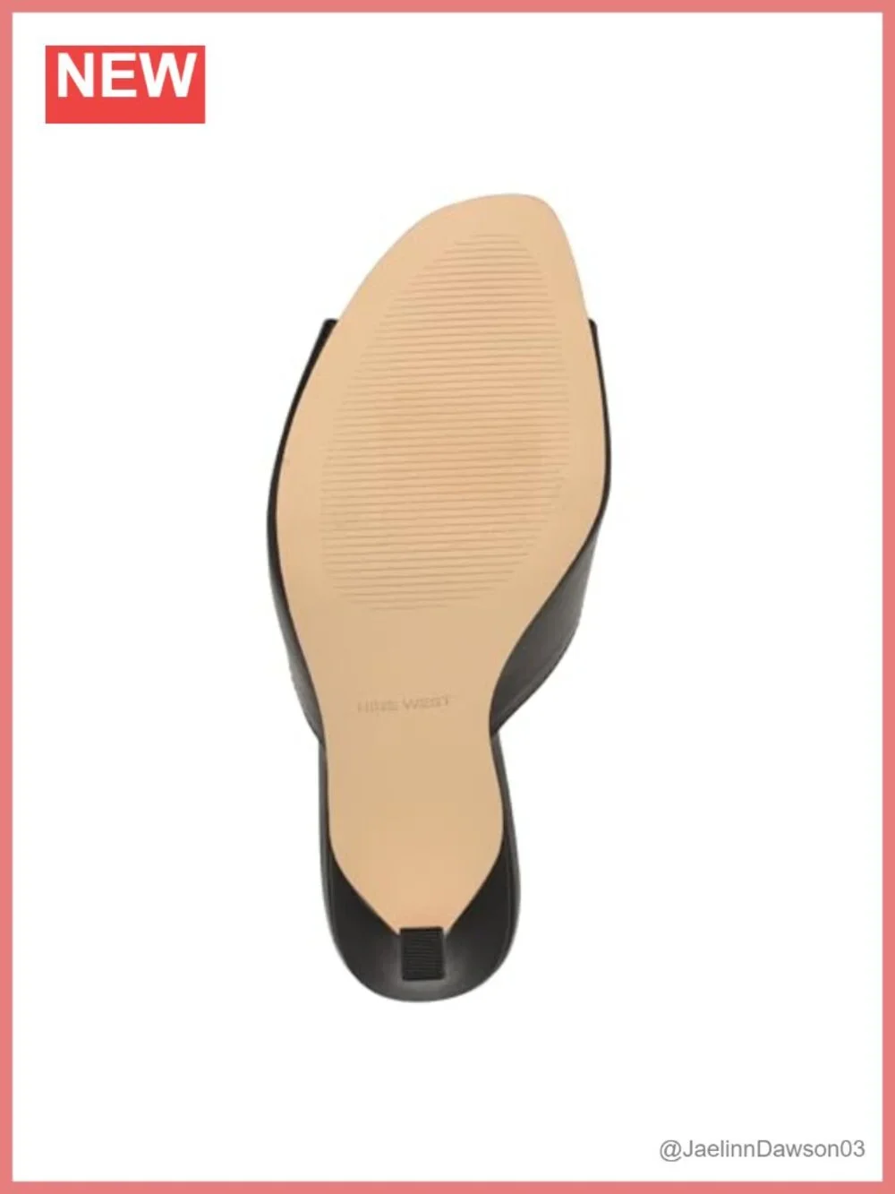 Nine West Kisco Heeled Sandals Faux Leather 3.74 Inch Heel Slip On Dressy